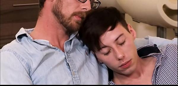  Stepdad Helps Twink Stepson Feel Better After He Has A Bad Day At School